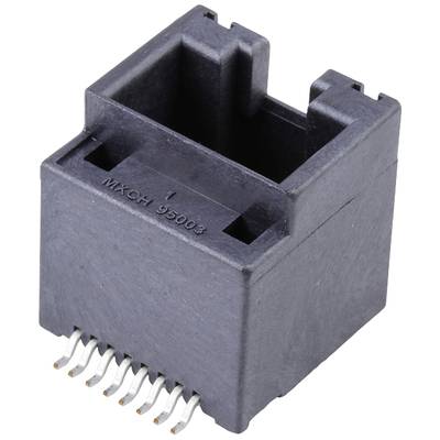 Czarny elektryczny wtyk połączeniowy z wieloma metalowymi stykami od spodu, z napisem 'MK01H 35003' na górze.