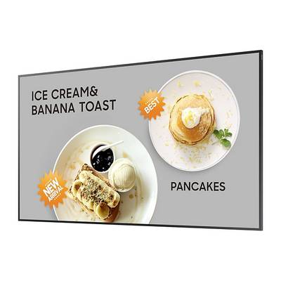 Nowe menu deserowe z lodami na tostach bananowych oraz talerzu pancakes, oba wyróżnione napisami 'NOWE' i 'BESTSELLER'.