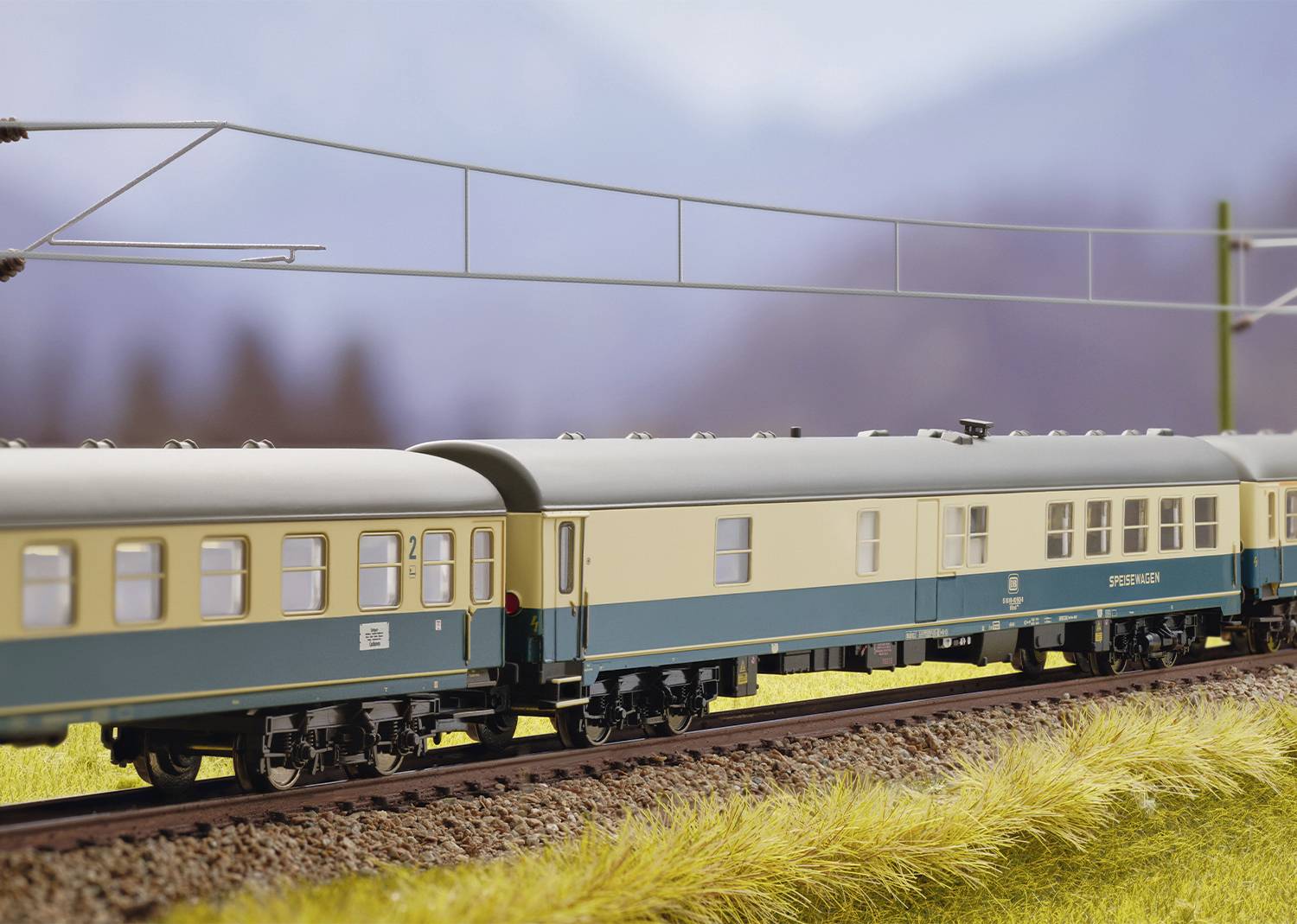 Пасажирський вагон MiniTrix 18485 N вагон-ресторан WRtm 134 DB