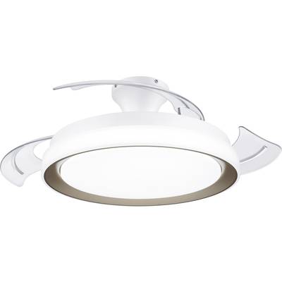 Biała lampa sufitowa o nowoczesnym designie z rozkładanymi skrzydłami. Idealna do stylowych wnętrz mieszkalnych.