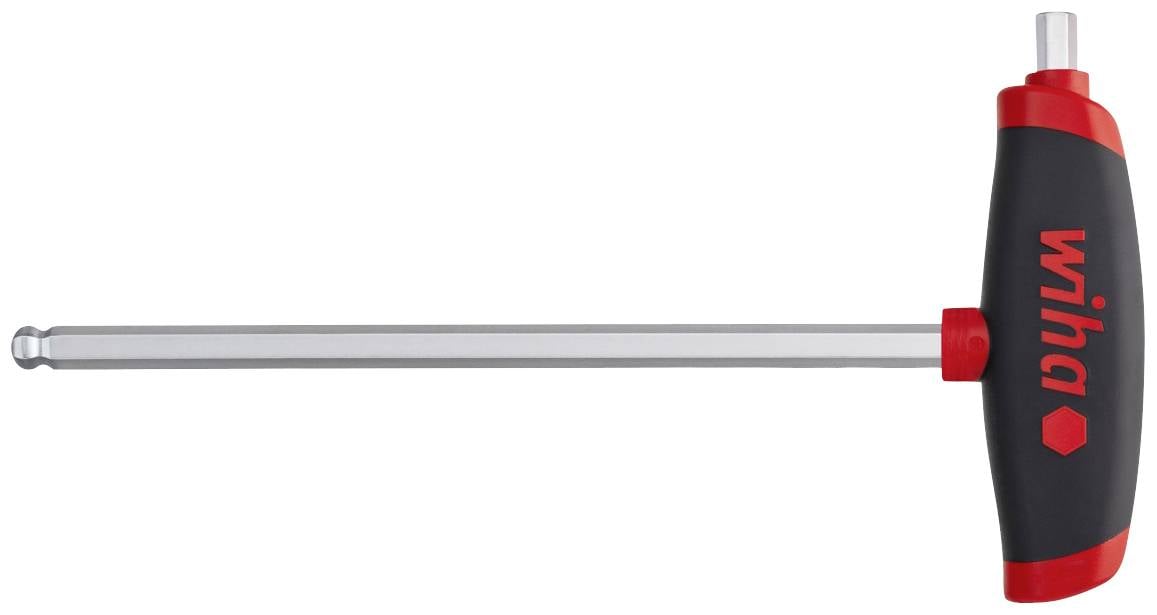 Шестигранний ключ Wiha 6 edge-Stiftschlüssel T-Griff 5x150mm Kugelk.+Seit.-abtrieb 45456 5 mm