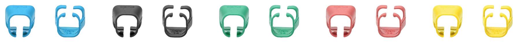 Кольорові затискачі для патч-кабелів Digitus A-CC-M A-CC-M жовтий, зелений, червоний, чорний, синій