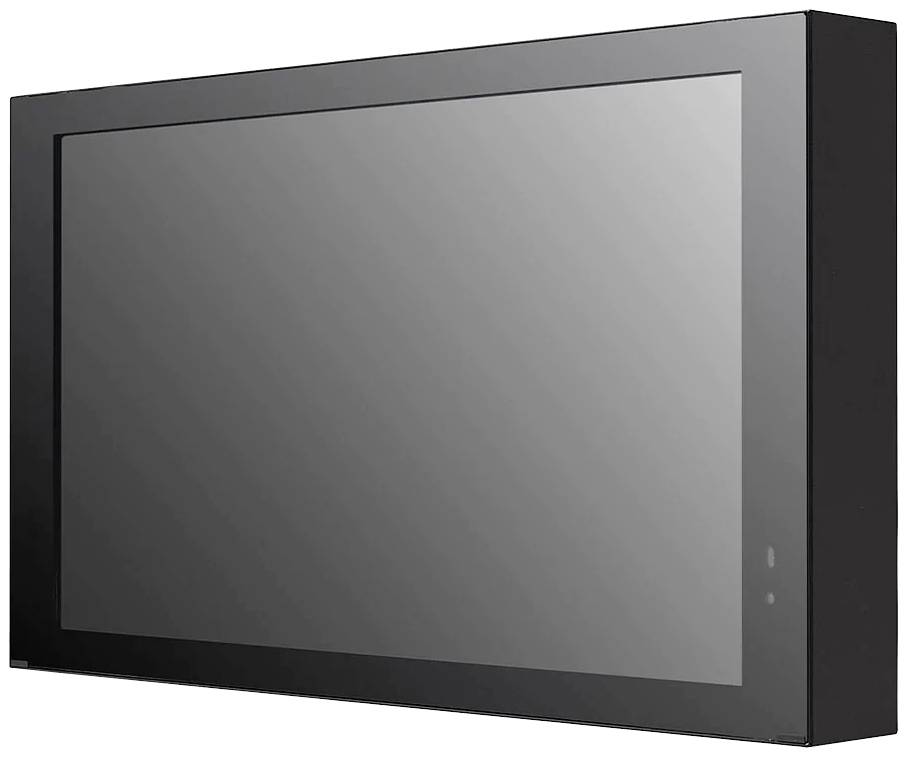 Czarny ekran płaski pokazuje pusty, odbijający ekran.