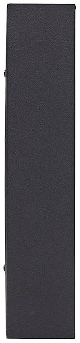 Czarny, prostokątny głośnik w pionowej orientacji, bez widocznych szczegółów lub oznaczeń marki.