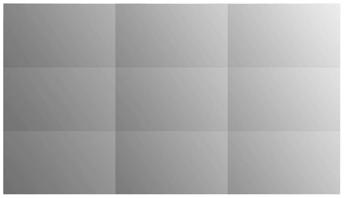 Szary, neutralny wzór prostokątny, składający się z trzech poziomych i czterech pionowych sekcji, pozbawiony szczegółowych elementów lub tekstu.