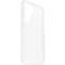 Przezroczyste etui na telefon, które chroni smartfona. Jest proste i pozbawione jakichkolwiek szczególnych wzorów lub ozdób.