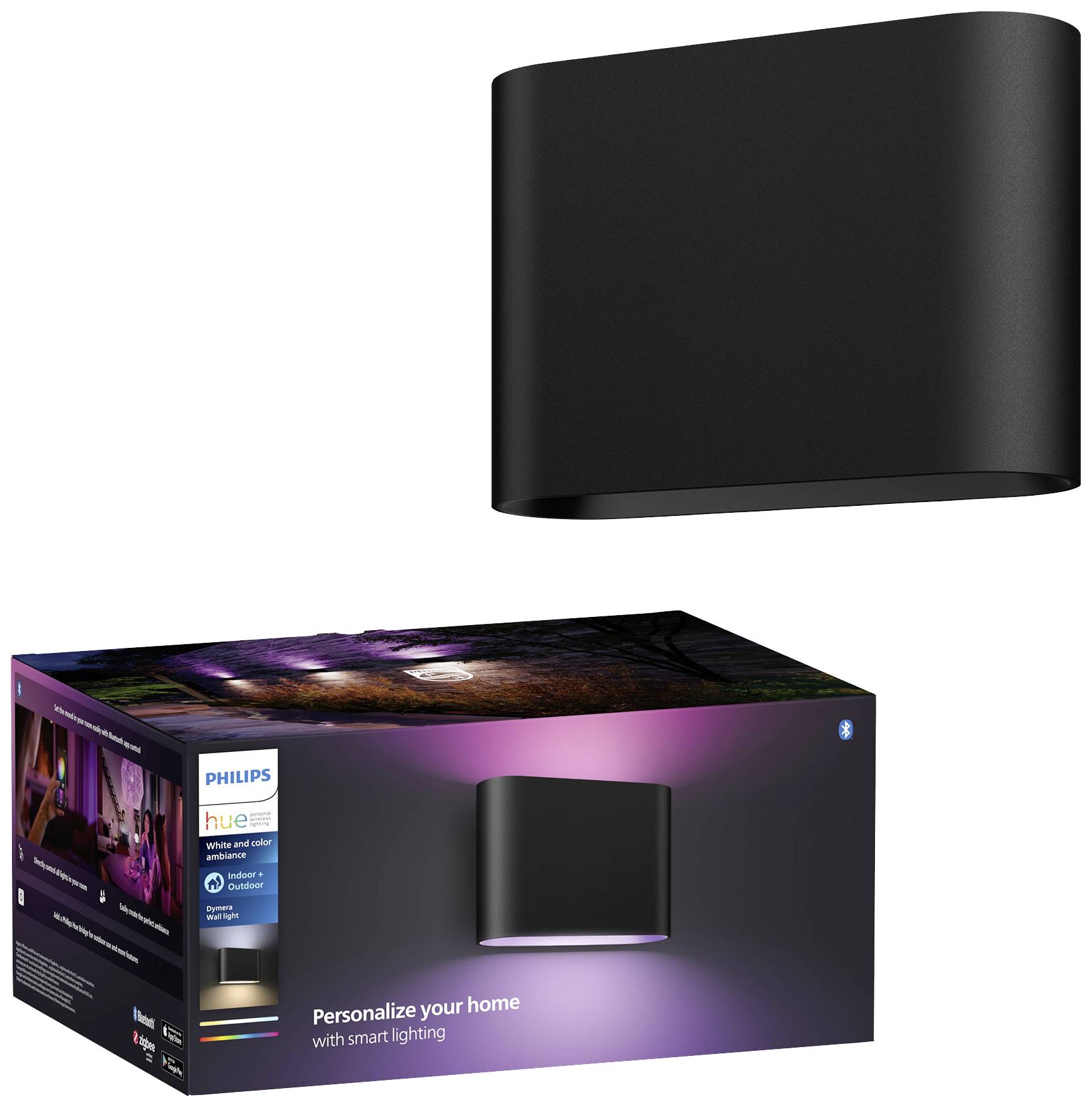 Світлодіодний настінний світильник Philips Hue 8720169234505 Настінний світильник Hue Dymera 10,2 Вт RGBW