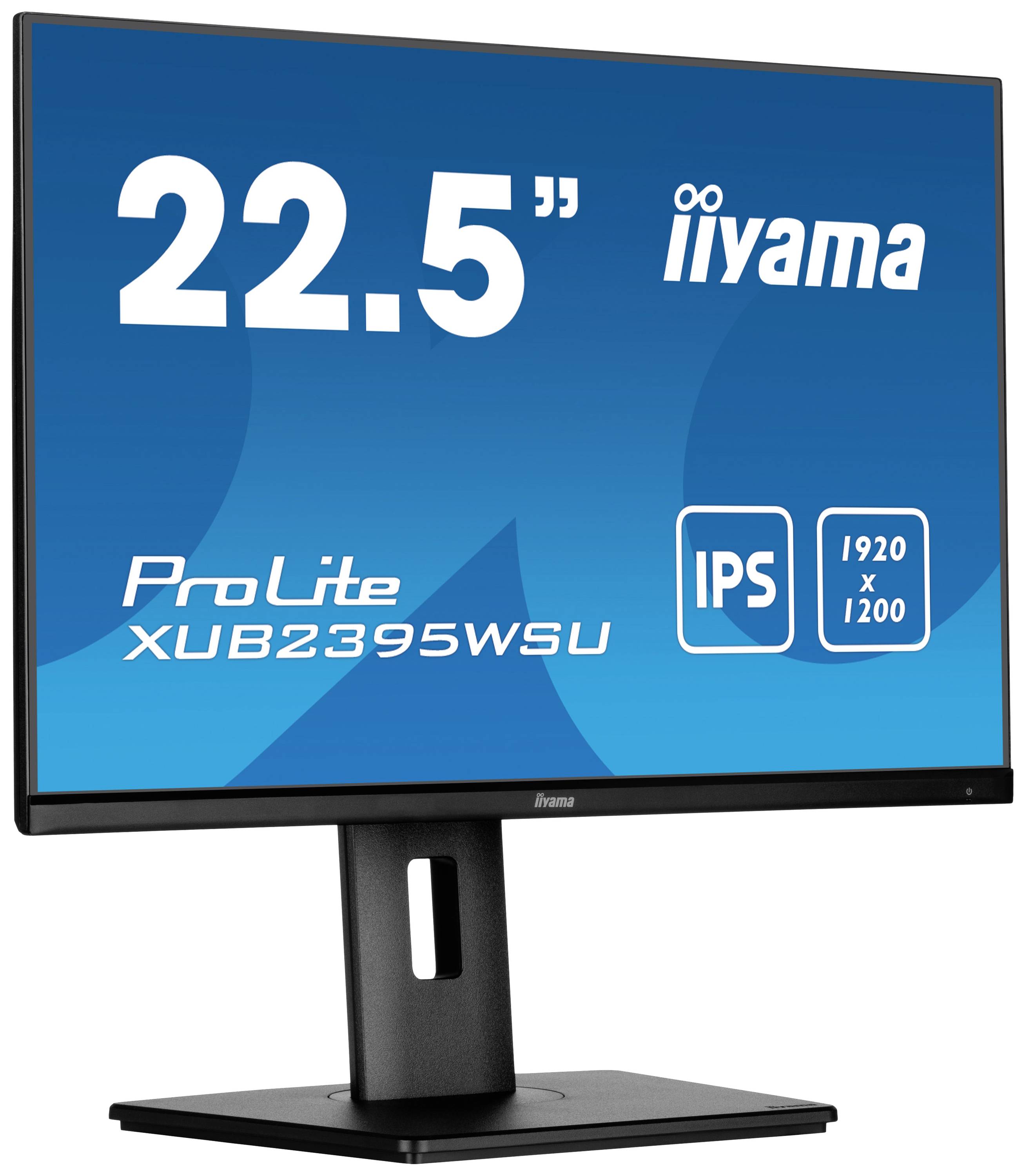 Монітор Iiyama ProLite XUB2395WSU-B5 EEK E (A - G) 57,2 см (22,5 дюйма) 1920 x 1200 пікселів 16:10 4 мс HDMI, DisplayPort, навушни
