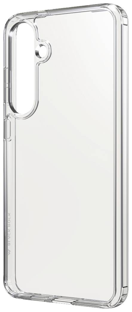 Przezroczyste etui na smartfona z wycięciami na aparat i przyciski, o minimalistycznym designie.