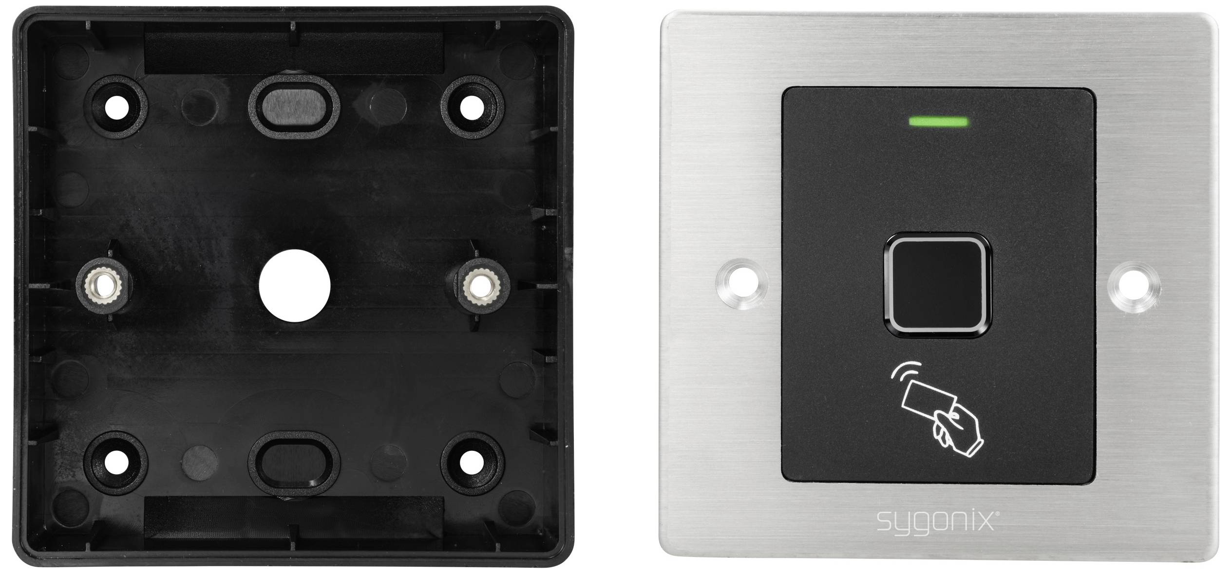 Система доступу з відбитком пальця / RFID Sygonix SY-6097868 прихованого монтажу 12 В/DC, 18 В/DC IP66