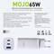 Ładowarka o mocy 65W z trzema portami. Obsługuje szybkie ładowanie smartfonów, tabletów i laptopów. Kompatybilna z urządzeniami USB-A i USB-C.