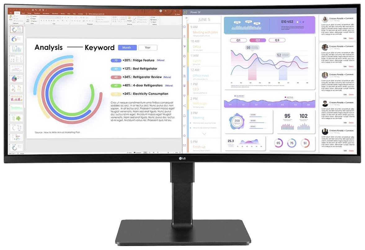 Монітор LG Electronics 34BQ77QC-B UltraWide™ EEK G (A - G) 86,4 см (34 дюйми) 3440 x 1440 пікселів 21:9 5 мс HDMI, DisplayPort, US