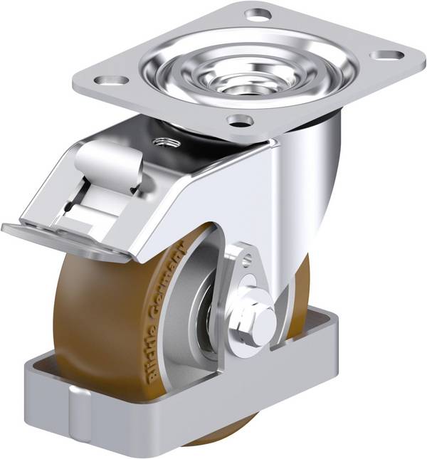 Blickle 939576 L-ALB 101K-FI-FS Rolka obrotowa z blachy stalowej Średnica koła: 100 mm Maksymalne obciążenie: 250 kg 1 szt.