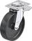 Rolka obrotowa z czarnym kołem i metalowym wspornikiem. Producent: Blickle. Oznaczenie: 'Germany'. Odpowiednia do zastosowań przemysłowych.