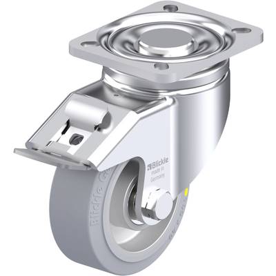 Rolka obrotowa z obudową metalową i szarym kołem, odpowiednia do zastosowań przemysłowych. Technologia Twinswheel zapewniająca lepszą zwrotność.