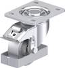 Blickle 739146 LH-G 100K-3-FI-FS Rolka obrotowa z blachy stalowej Średnica koła: 100 mm Maksymalne obciążenie: 400 kg 1 szt.