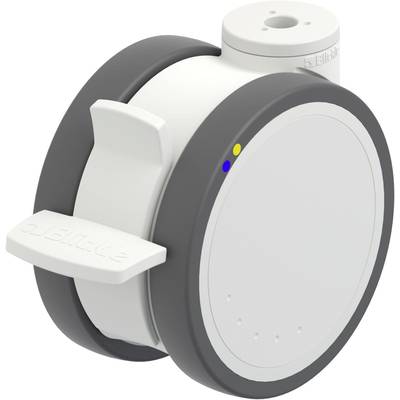 Białe, okrągłe urządzenie z szarą krawędzią, prawdopodobnie sprzęt lub akcesorium techniczne.
