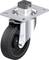 Obrotowe kółko z czarnym kołem i srebrną obudową, przeznaczone do zastosowań ciężkich, marki 'Blickle'.