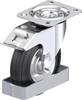 Blickle 899629 L-RD 125R-FI-FS Rolka obrotowa z blachy stalowej Średnica koła: 125 mm Maksymalne obciążenie: 120 kg 1 szt.