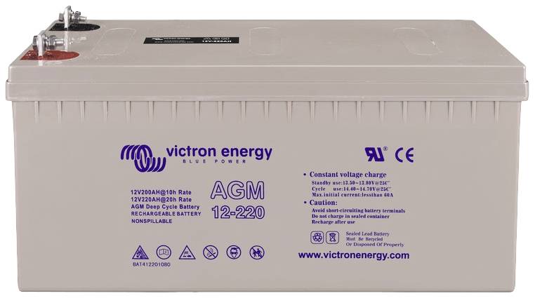 Victron Energy 12V/240Ah AGM Deep Cycle Batt свинцевий акумулятор. (M8) BAT412124081, свинцевий гель, 12 В, 240 Ач