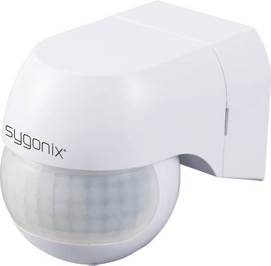 Czujnik ruchu PIR Sygonix SY-6118230 180 ° IP44 biały