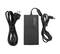 Zasilacz do laptopa w czarnej obudowie z napisem 'Acer'. Widoczne są dwa przewody: jeden do podłączenia do gniazdka elektrycznego i drugi do podłączenia laptopa.