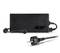 Czarna ładowarka z wtyczką europejską, przeznaczona do laptopów Acer.