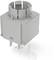 Szary, cylindryczny przełącznik z podłużnymi, metalowymi stykami od spodu, prawdopodobnie przeznaczony do urządzeń elektronicznych.