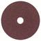 Okrągła, brązowa tarcza szlifierska z otworem pośrodku na białym tle. Używana do prac szlifierskich na różnych powierzchniach.