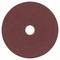 Okrągła, brązowa tarcza szlifierska z otworem pośrodku, używana do szlifowania lub polerowania powierzchni.
