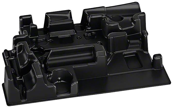 Czarna, ukształtowana część z tworzywa sztucznego z wieloma wypukłościami i wgłębieniami. Mogłaby być elementem urządzenia technicznego.