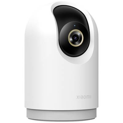 Biała kamera monitorująca Xiaomi z czarnym obiektywem. Kamera ma okrągły kształt i wygląda nowocześnie oraz kompaktowo.