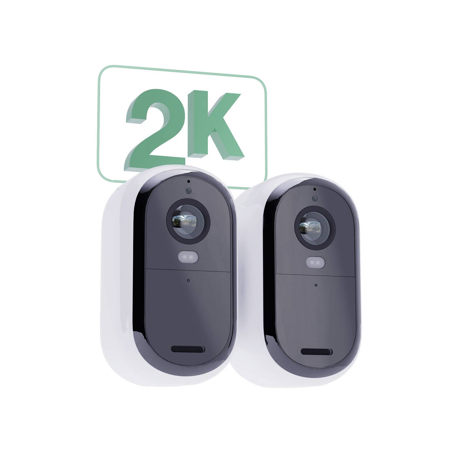 Комплект ARLO ESSENTIAL2 2K для зовнішнього відеоспостереження з 2 камер + 2 сонячні панелі VMK3250-100EUS для IP-моніторингу з 2 