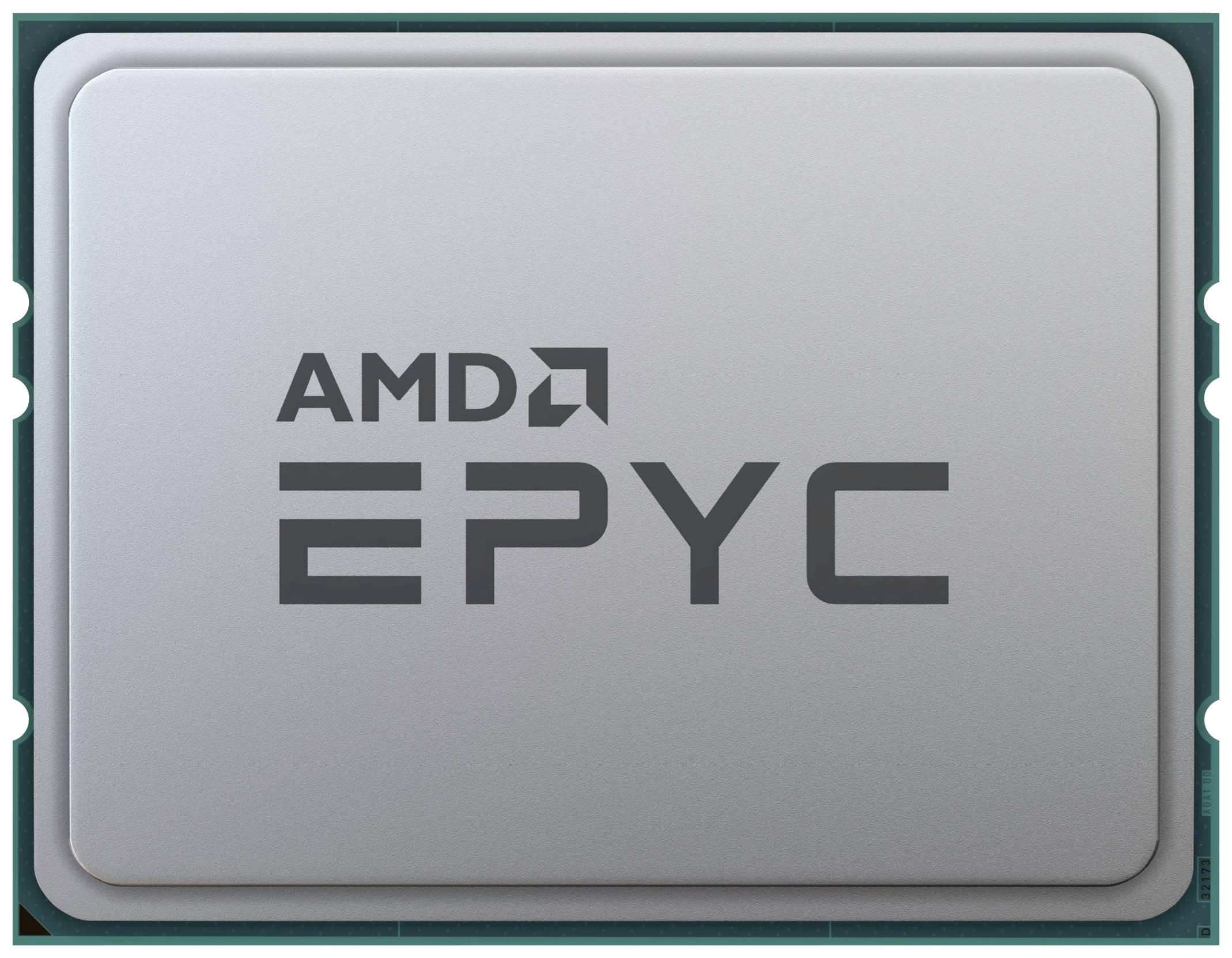 Szary chip komputerowy z napisem 'AMD EPYC'.