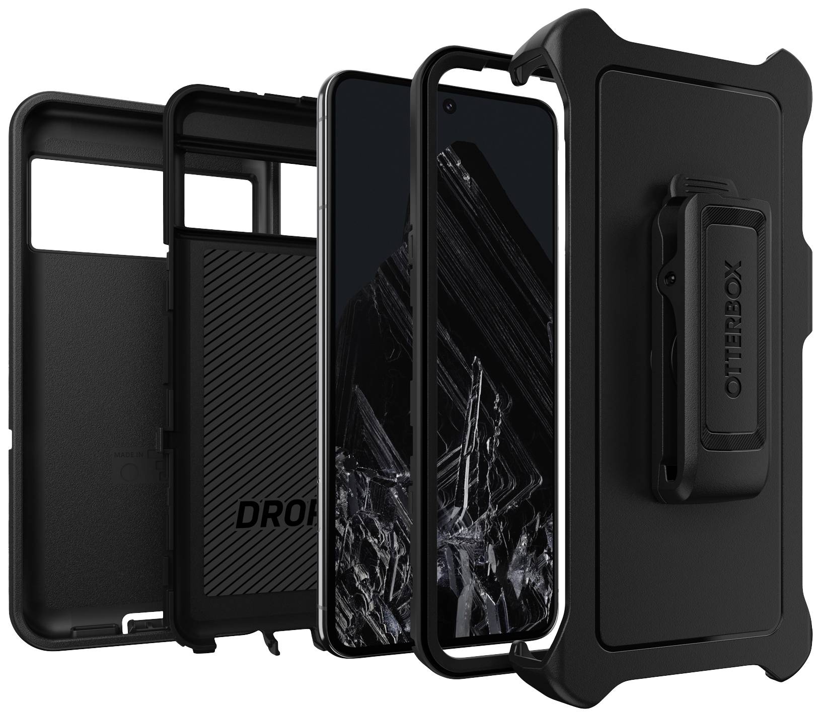 Etui ochronne do smartfona, składające się z kilku wytrzymałych warstw plastiku, zapewnia kompleksową ochronę urządzenia.