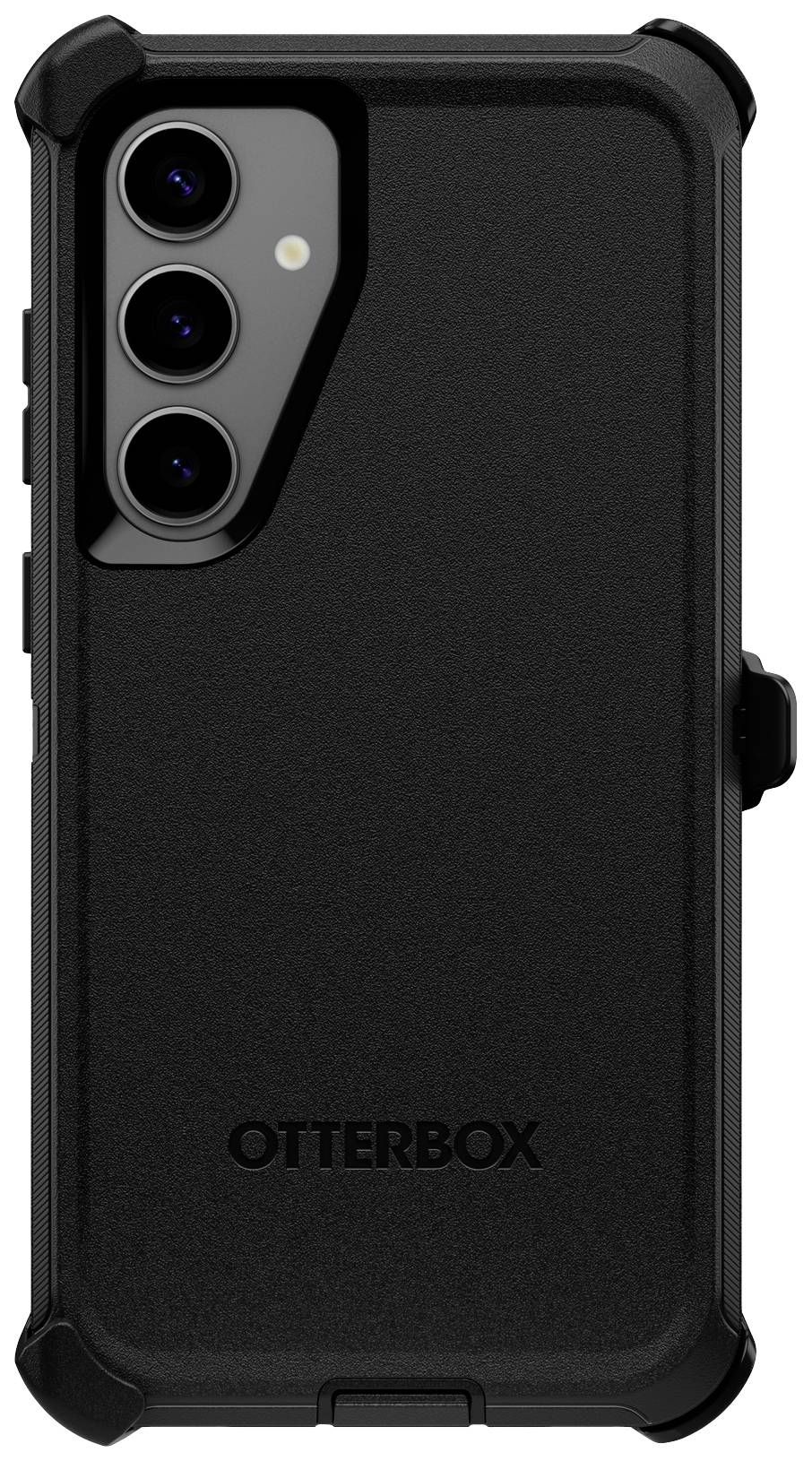Czarne etui OtterBox do telefonu o wytrzymałej konstrukcji z wzmocnionymi narożnikami zapewniającymi dodatkową ochronę.