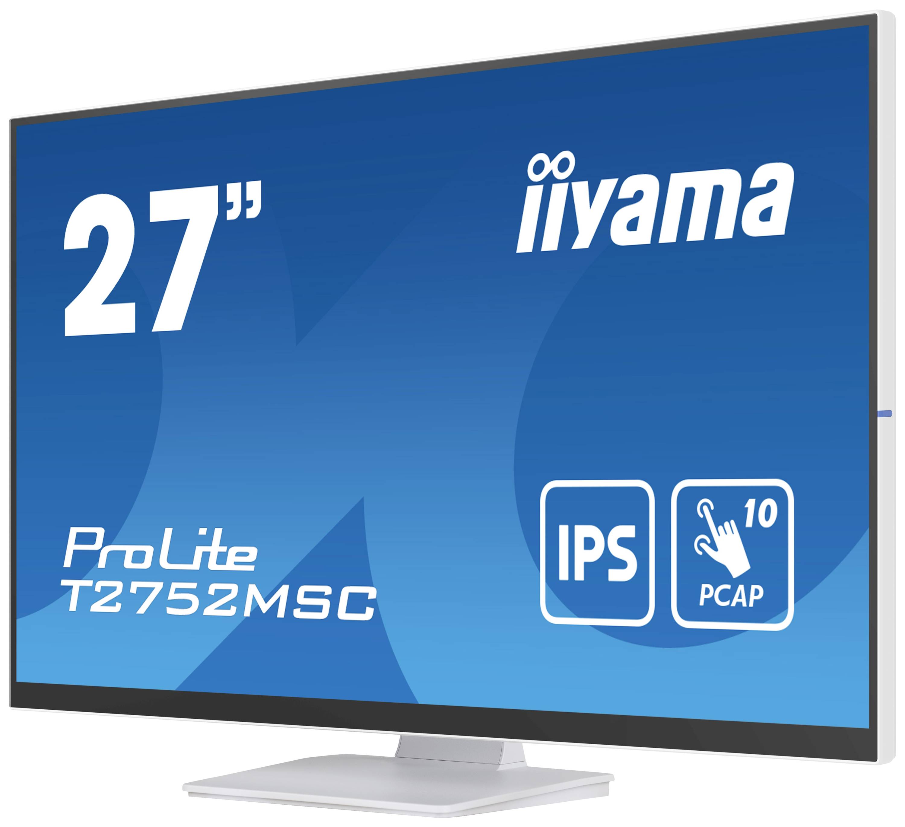 Monitor Iiyama, model ProLite T2752MSC, 27 cali, z technologią IPS i PCAP.