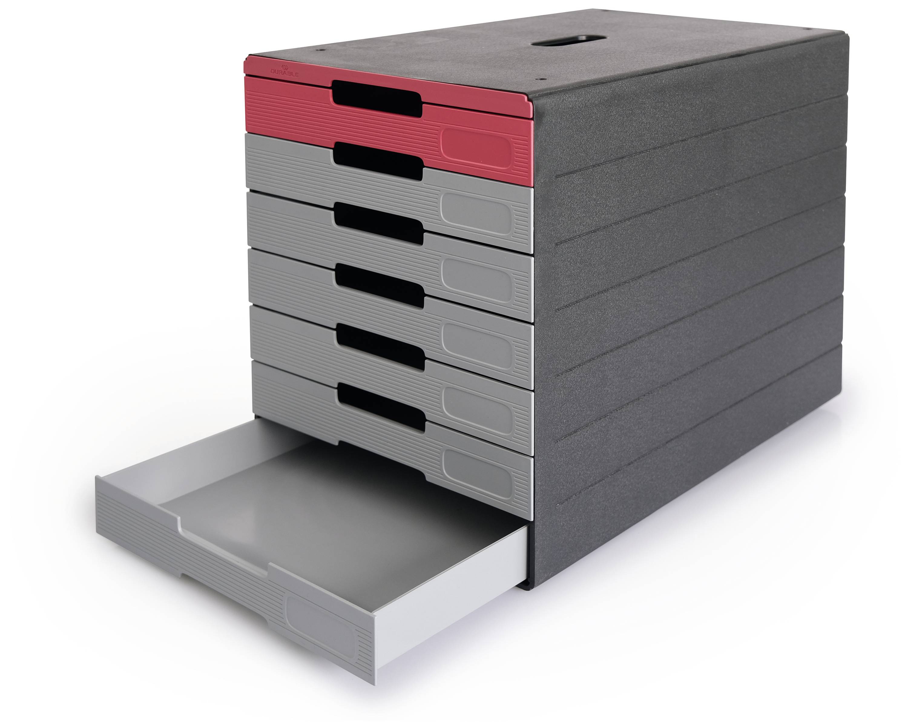 Шафа з шухлядами Durable 776303 антрацит DIN A4, DIN C4 Кількість шухляд: 7