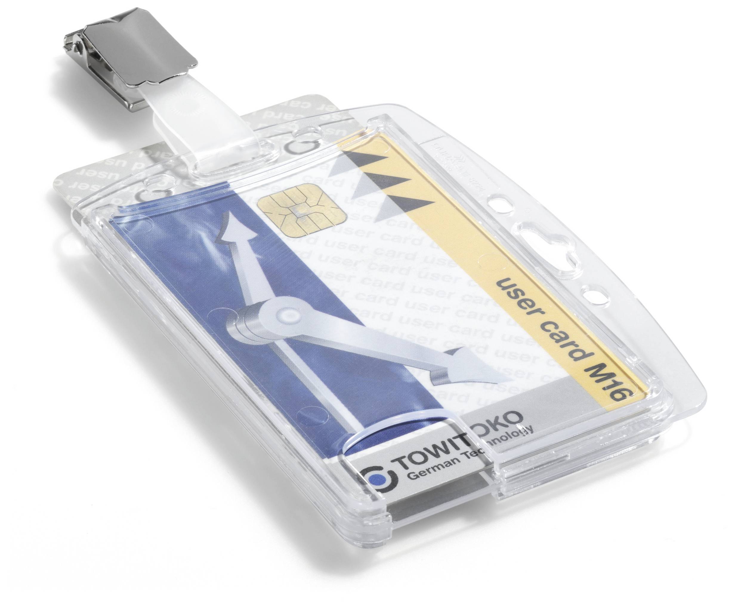 Міцний тримач для бейджів 801319 (Ш x В) 101 мм x 71 мм Затискач 25 шт.