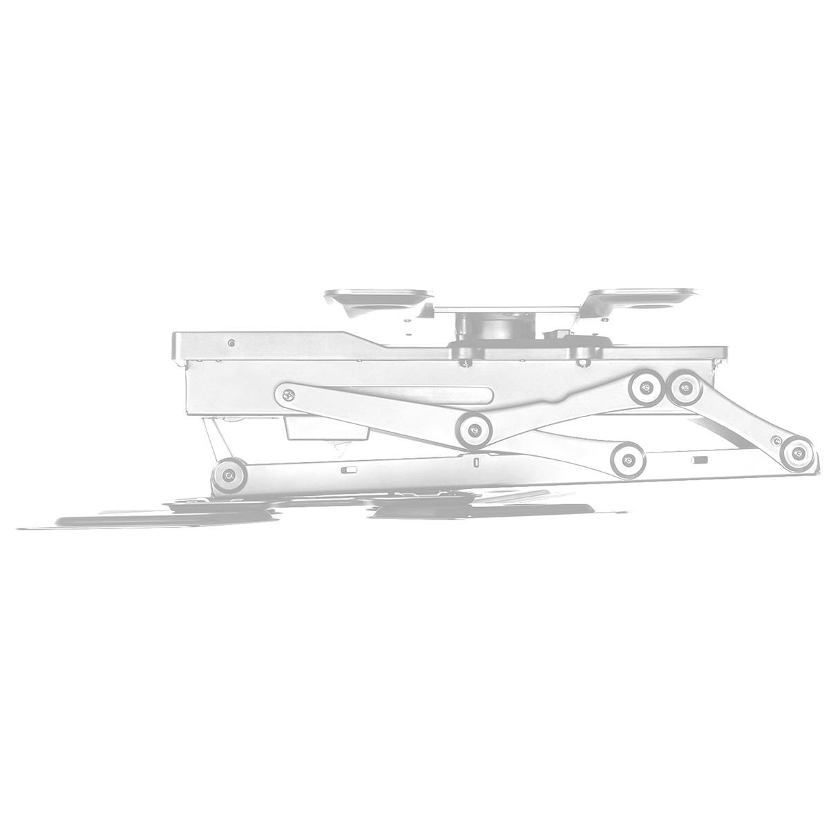 Metalowy mechanizm podnoszący podnośnika samochodowego, przedstawiający strukturę zębatki i przekładni, używany do unoszenia pojazdów.