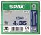 'SPAX' opakowanie śrub, 1000 sztuk, rozmiar 4x35 mm, wyprodukowane w Niemczech, typ T 20, powłoka WIROX, końcówka 4CUT.