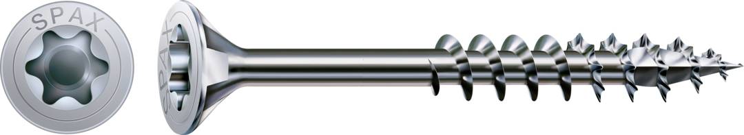 SPAX 880910190060100 R 88091 Senkkopf/T-STAR TG Шуруп по дереву з потайною головкою 6 мм 100 мм T-STAR plus WIROX сталь 100 шт.
