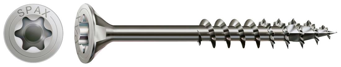 SPAX 0197000600803 R 88091 Шуруп по дереву Senkkopf T-STAR TG 6 мм 80 мм T-STAR plus нержавіюча сталь A2 100 шт.