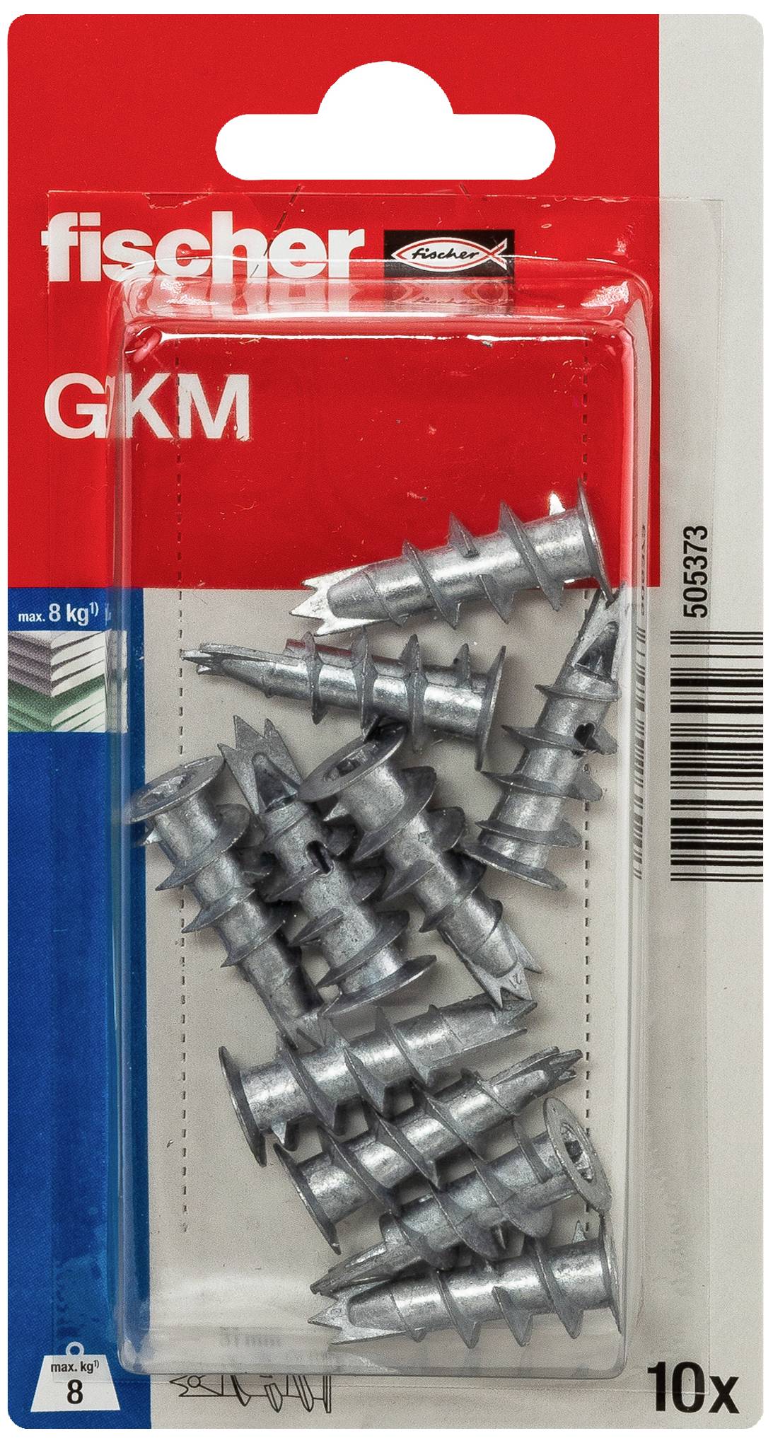 Fischer 505373 GKM K NV Дюбель для гіпсокартону 31 мм 1 комплект
