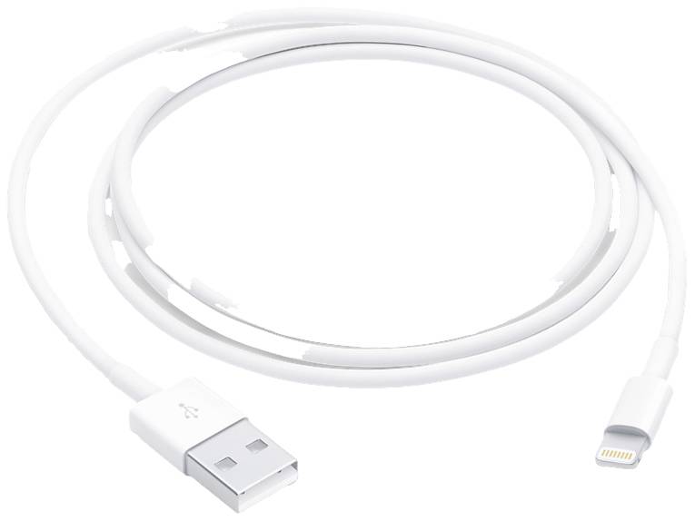 Кабель Apple USB 2.0 чоловічий - USB-A, чоловічий - Lightning 1.00 м Білий MUQW3ZM/A