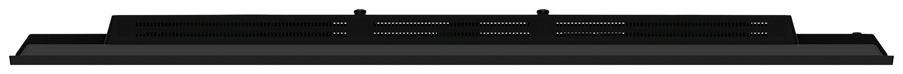 Czarna klawiatura komputerowa z podwyższoną platformą, prawdopodobnie przeznaczona do ergonomicznego pisania.