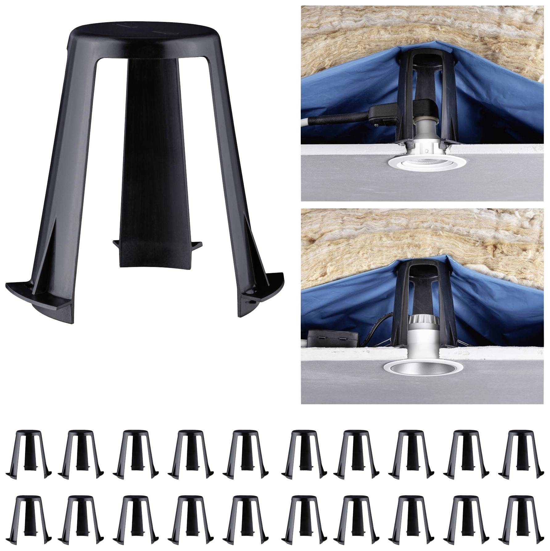 Paulmann 92402 Проставка IP20 чорна