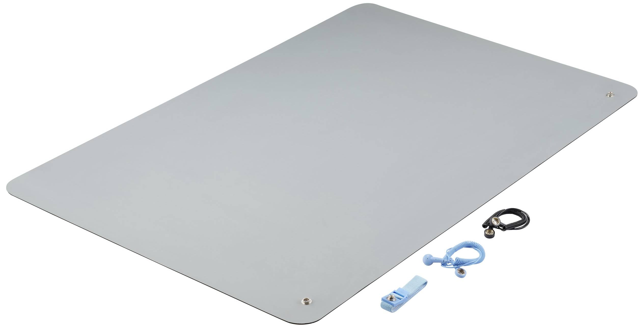 Комплект антистатичного килимка TRU COMPONENTS TC-12356320 сірий (Д x Ш x В) 900 x 610 x 2 мм 1 комплект