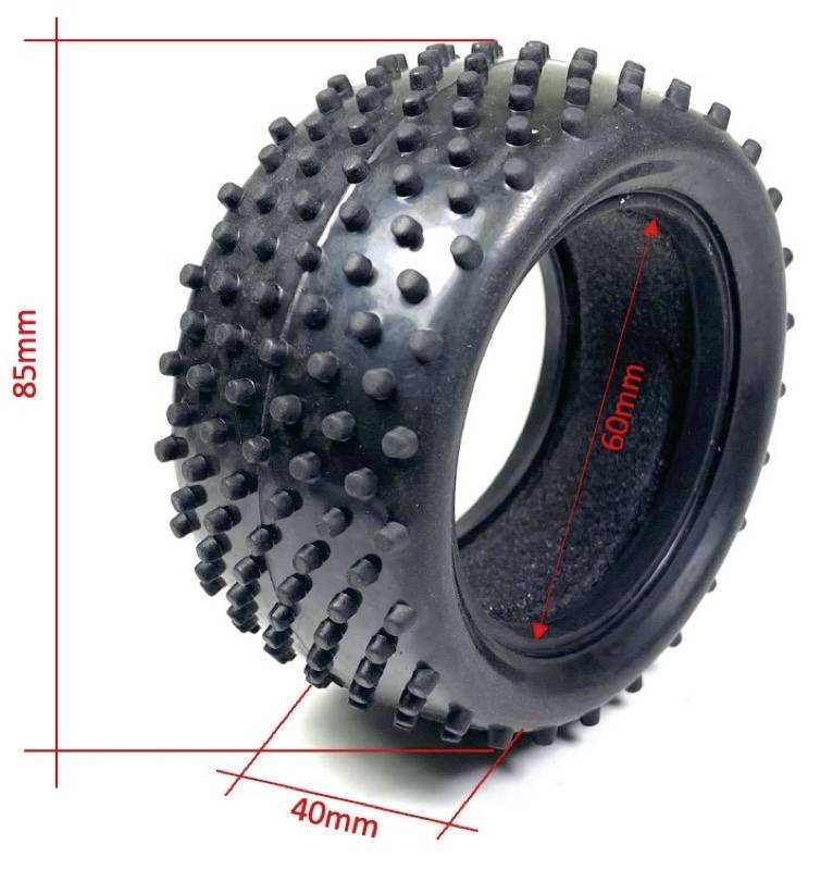 Комплектне колесо Absima 2500025 1:10 алюмінієвий баггі 2 шт.