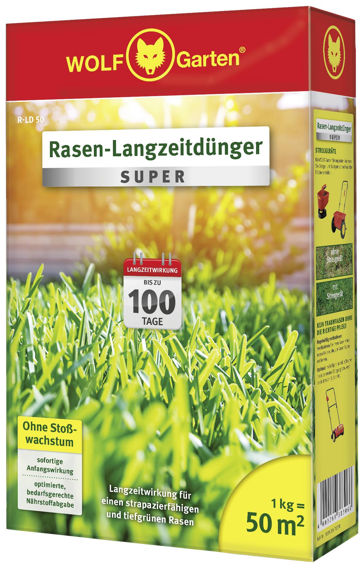 WOLF-Garten 3831015 Довготривале добриво для газону R-LD 50 - 50 м2 1 шт.